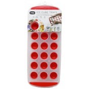 Wholesale - Edge 2pk Silicone Ice Cube Tray Standard Round Red C/P 12, UPC: 190131121450